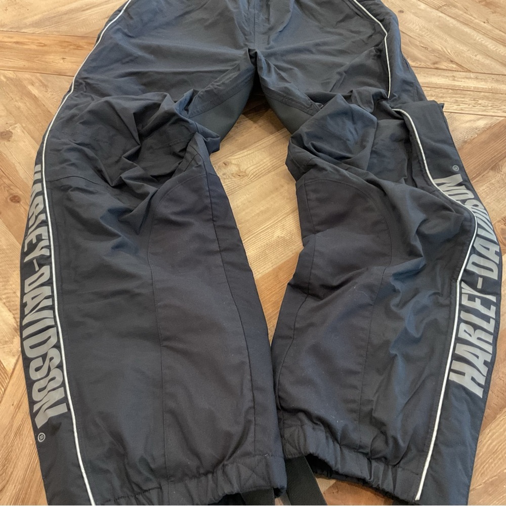 Harley-Davidson Genuine MotorClothes Rain Pants Black Reflective‎ Medium